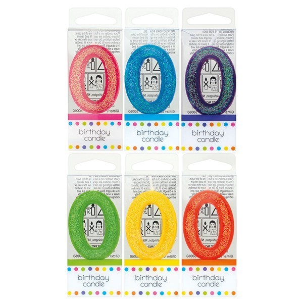 Sparkly Mini Numeral Birthday Cake Candle