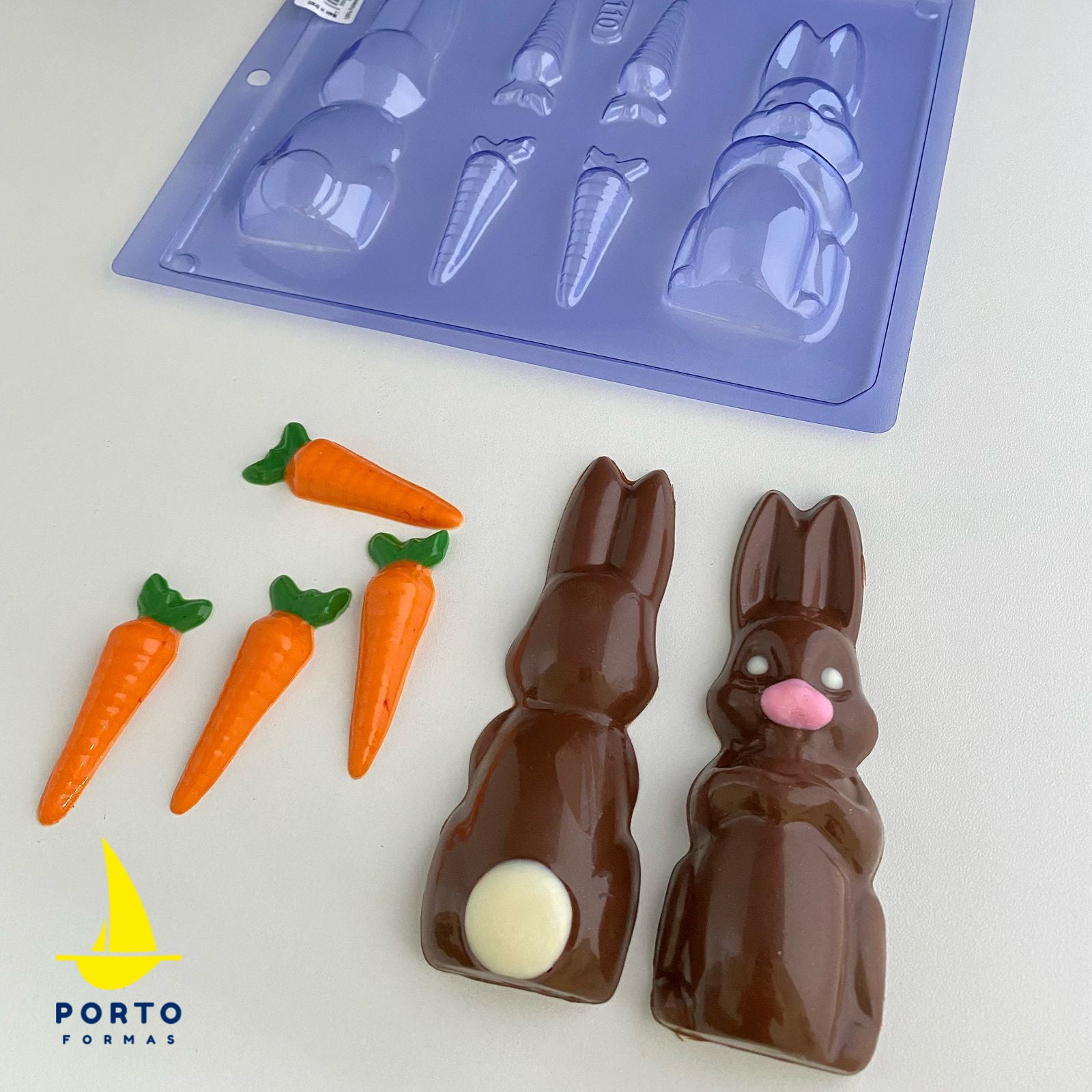 RABBIT WITH CARROT CHOCOLATE MOULD