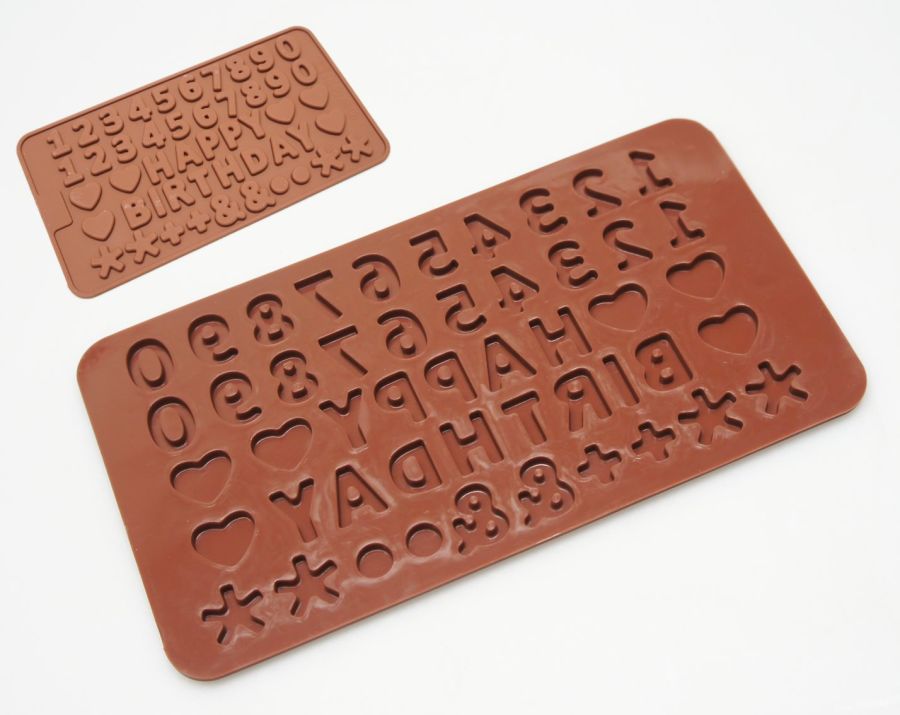 Mini Alphabet and Number silicone mould