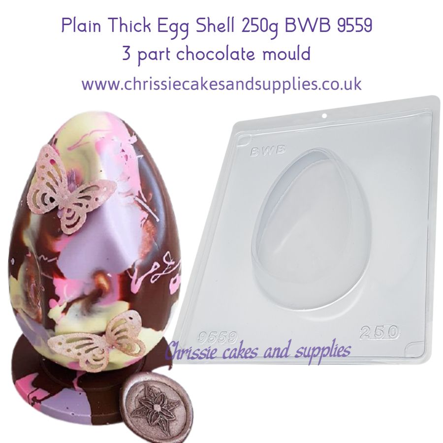 Plain Thick Egg Shell 250g Chocolate Mould