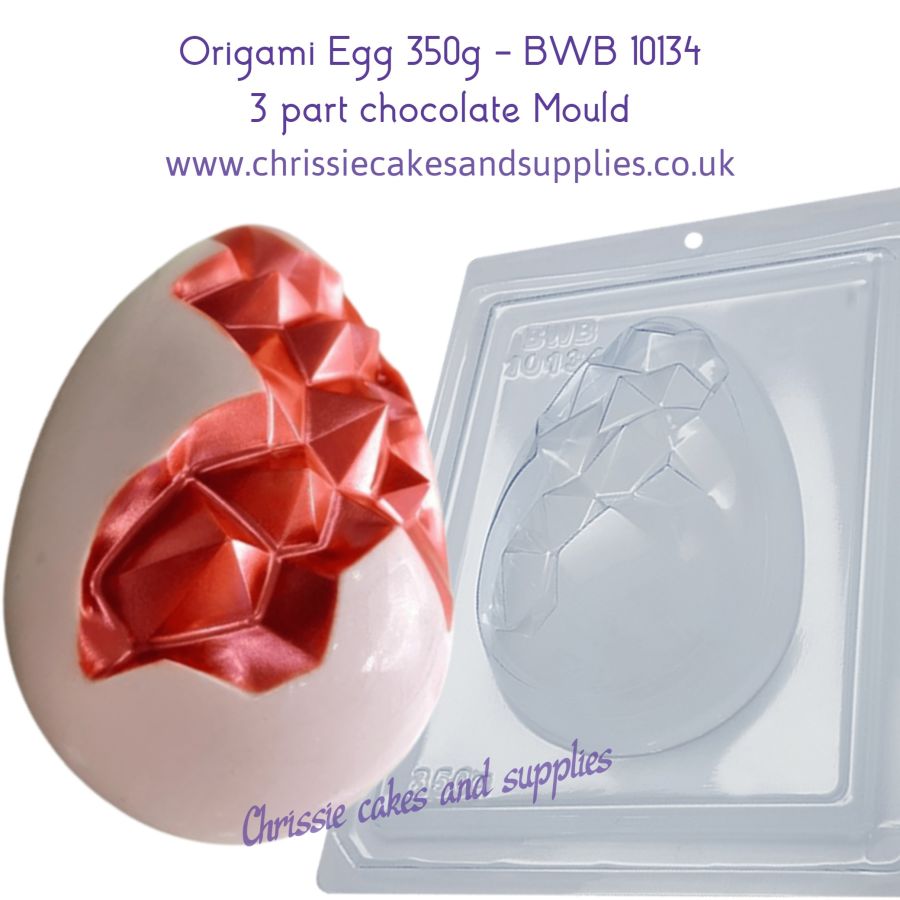 Origami Egg 350g Chocolate Mould