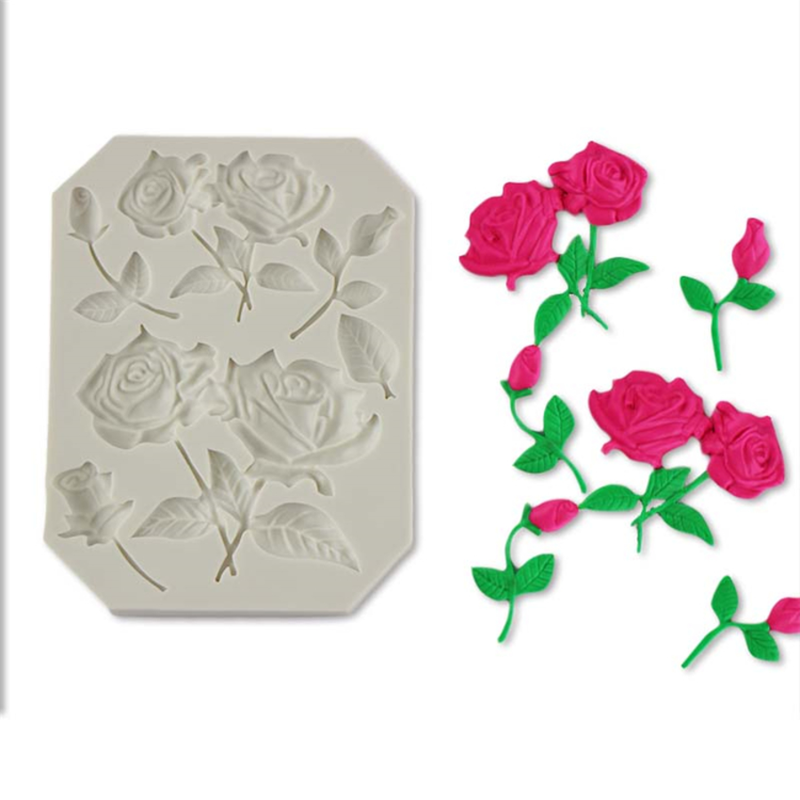 Roses n Stem Fondant Mould