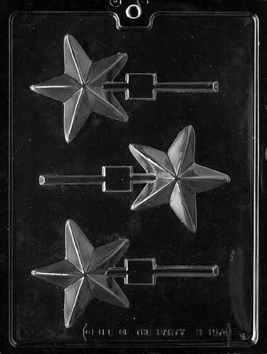 STAR LOLLY CHOCOLATE MOULD