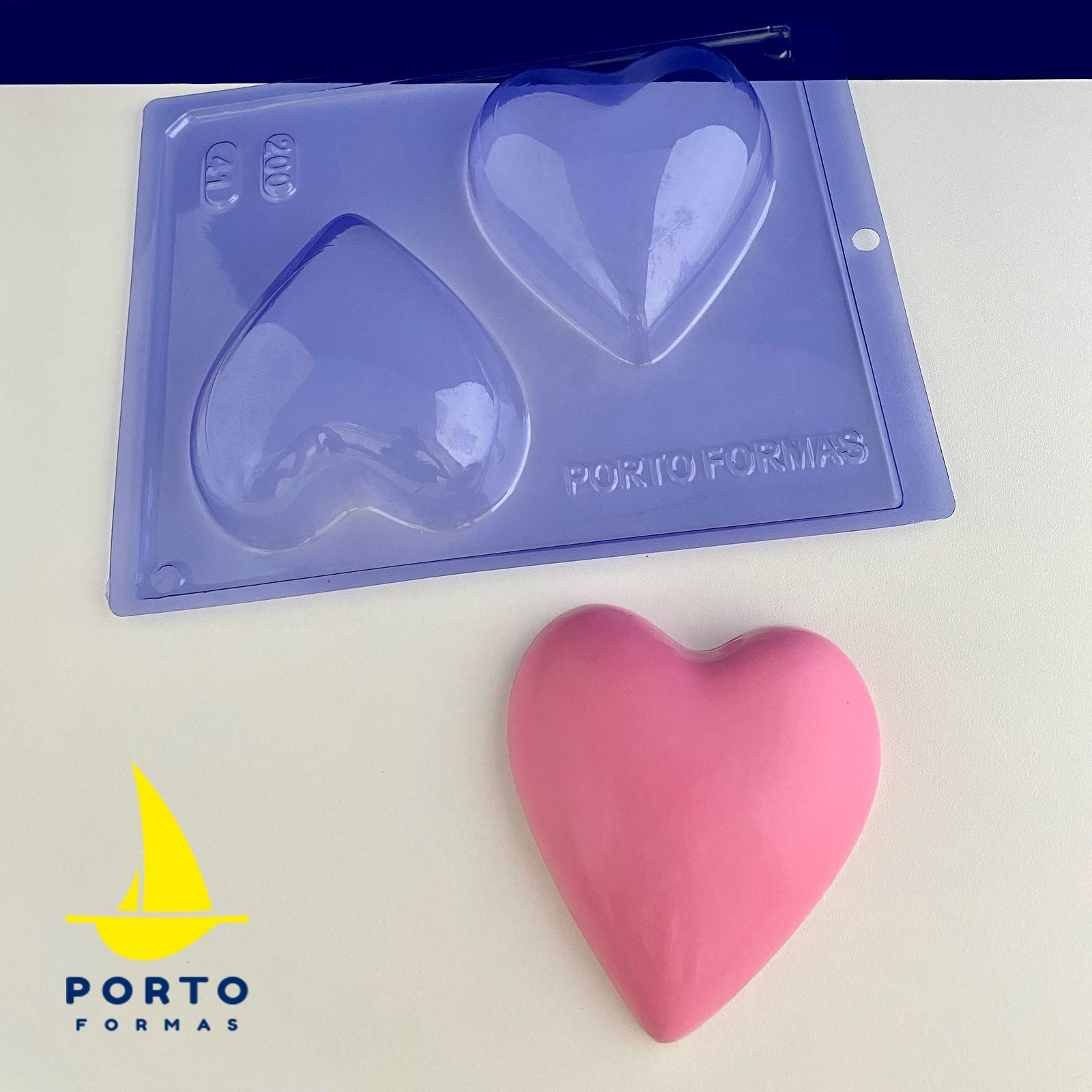 Smooth Heart 200g Chocolate Mould