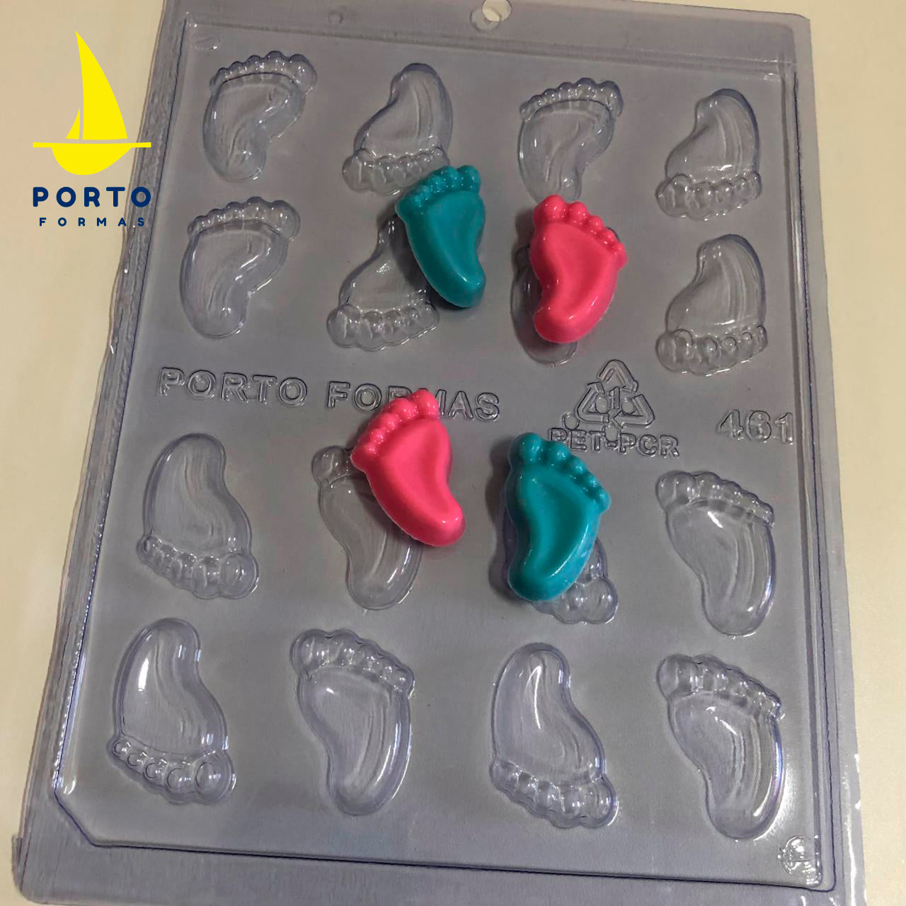 Baby feet chocolate mould