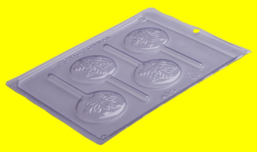 SNOWFLAKES LOLLIPOP Chocolate Mould