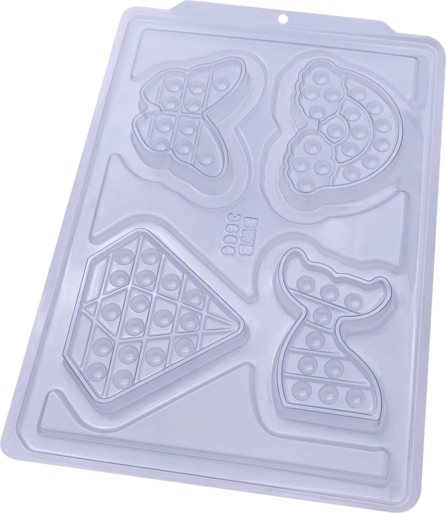 Pop It Fun 1 (Simple) Chocolate mould - BWB3666