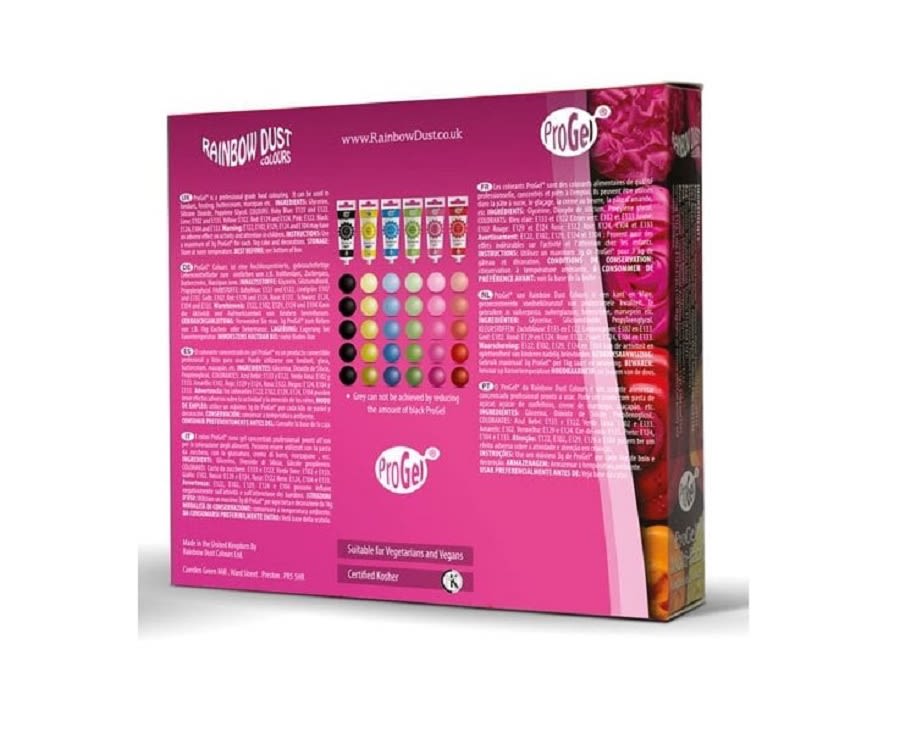 ProGel Multi pack Professional Food Gel - 6 Colours