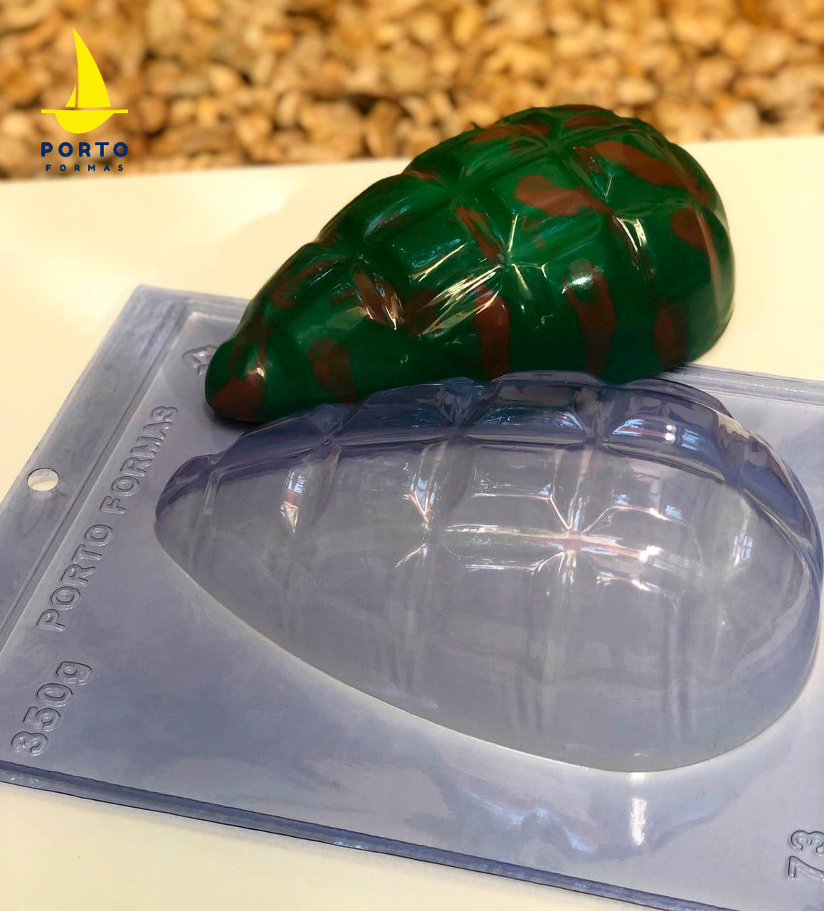 Turtle Effect Egg Chocolate Mould