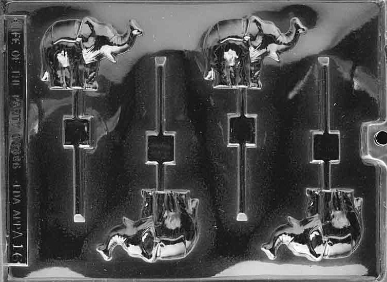 ELEPHANT LOLLY CHOCOLATE MOULD