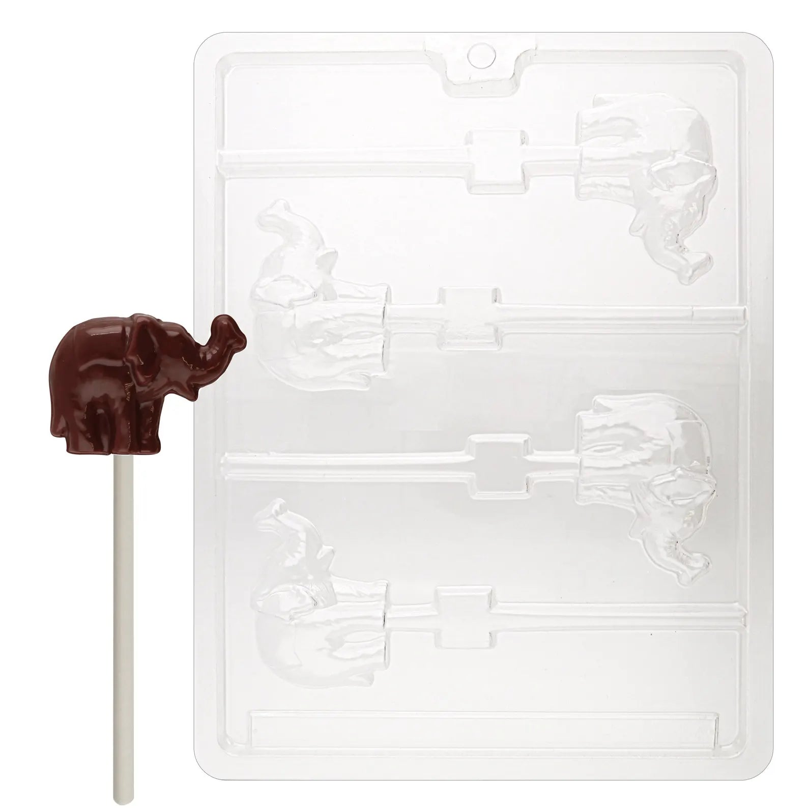 ELEPHANT LOLLY CHOCOLATE MOULD