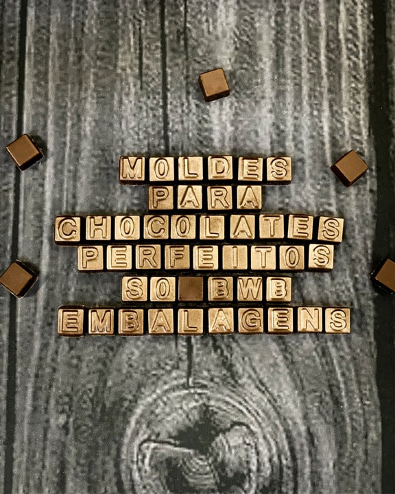 ALPHANUMERIC BLOCK CANDY Chocolate Mould