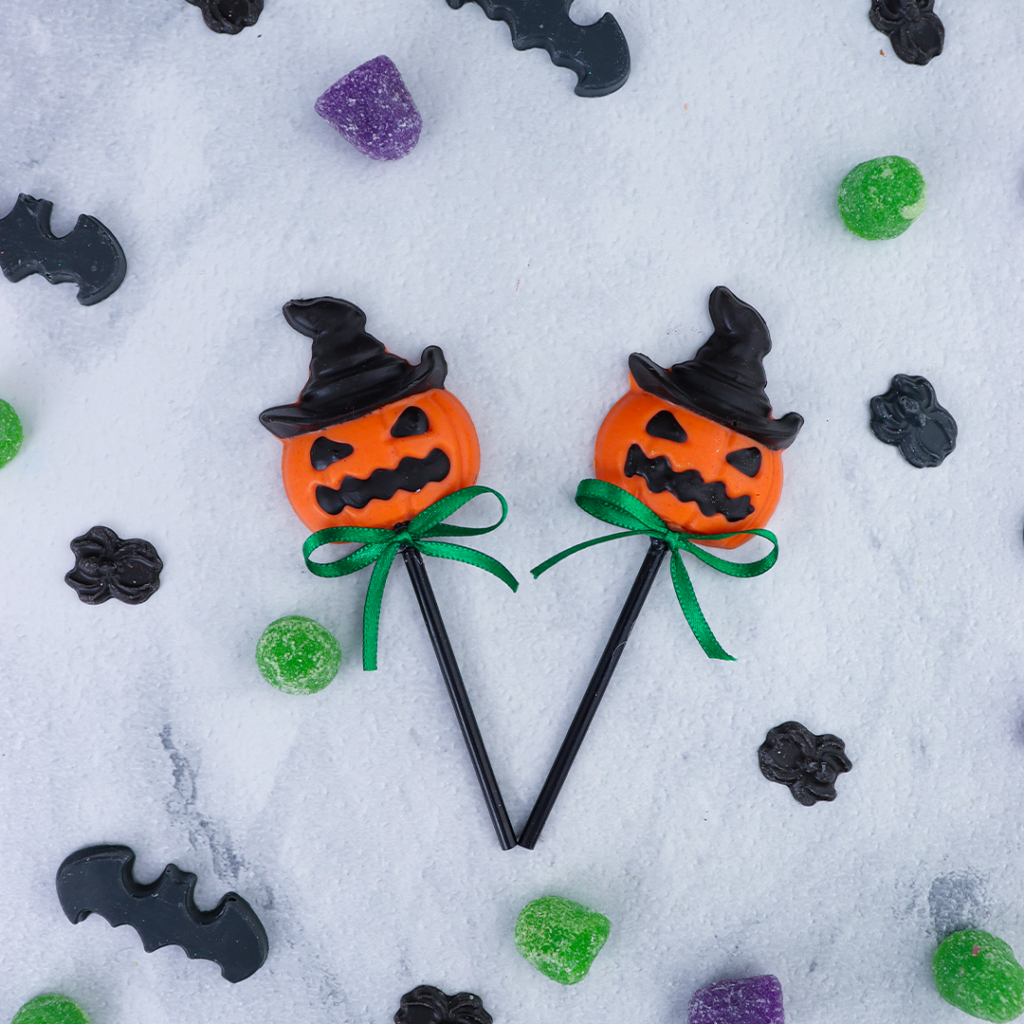 Pumpkin Lollipop Chocolate Mould