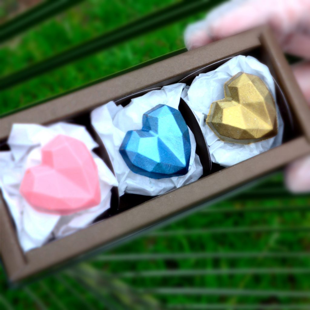 Mini Diamond Heart Chocolate Mould