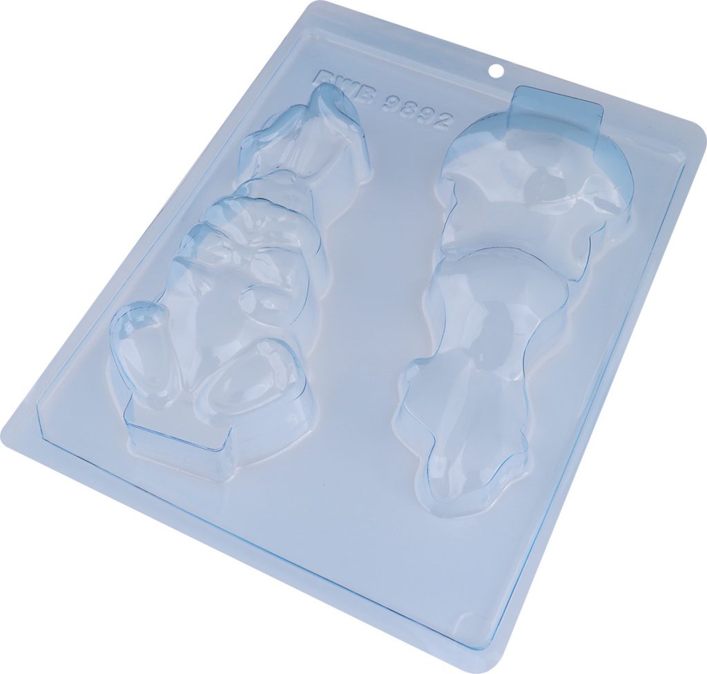 Sitting Rabbit Bunny with Bow Tie Chocolate Mould