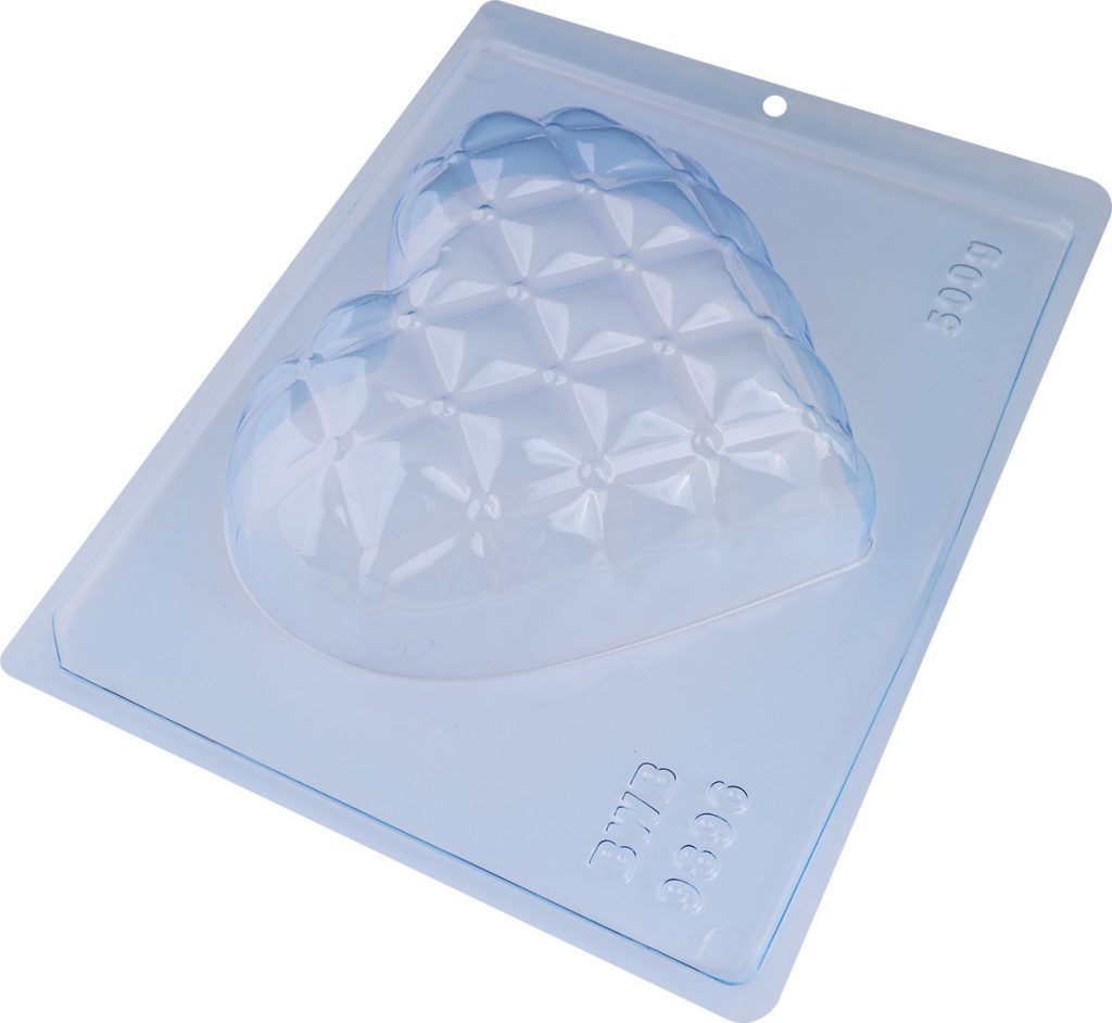 Heart with Cushion Details 500g Chocolate Mould