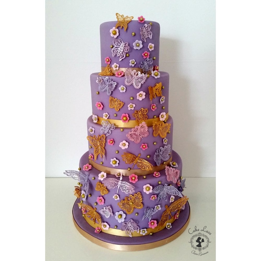 Beautiful Butterflies - 3D Large Lace Mat