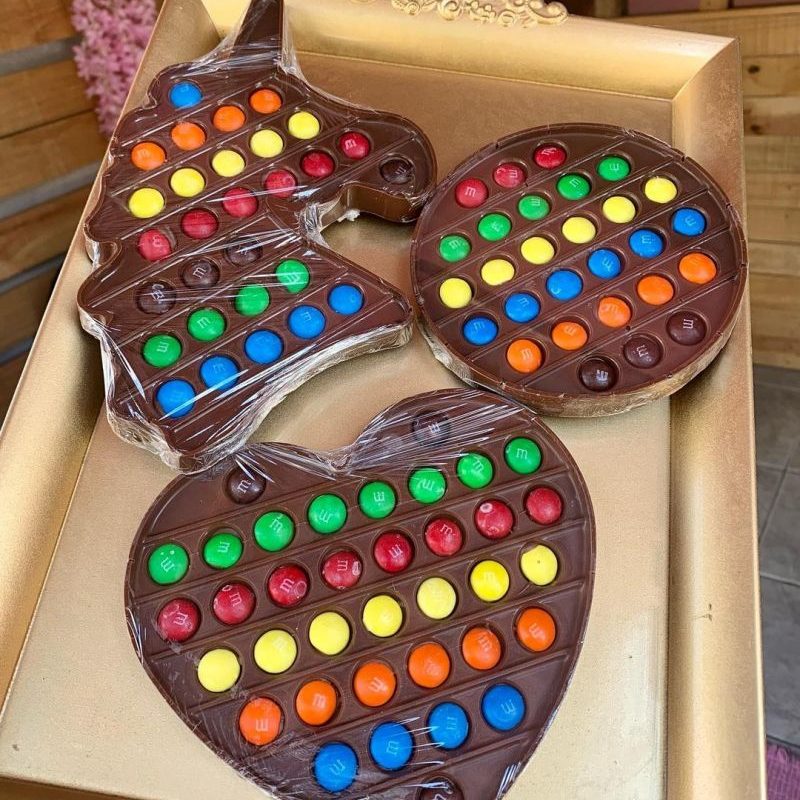 Heart Pop It Fidget Chocolate Mould