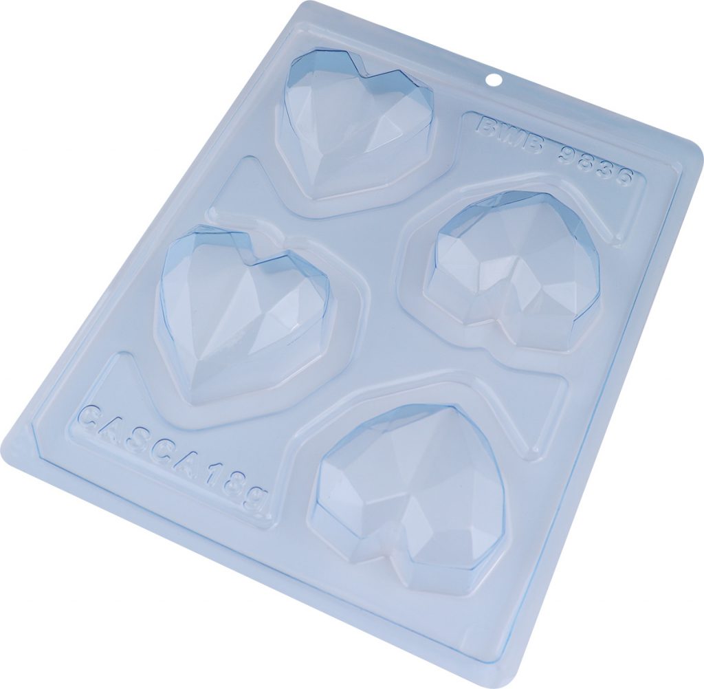Geometric Heart 4 cavity Diamond Heart Truffle