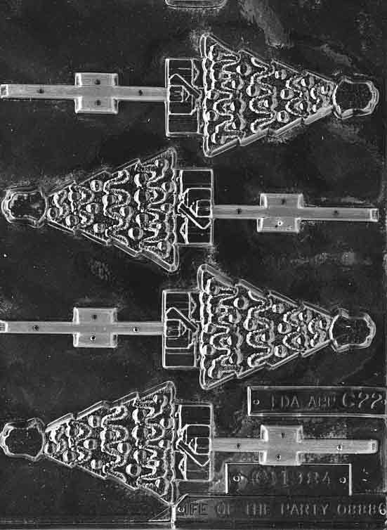 Tree with Angel Lollipop Chocolate Candy Mould