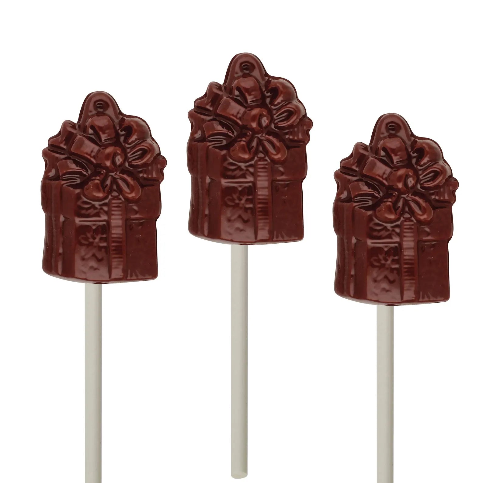 CHRISTMAS PRESENT LOLLIPOP CHOCOLATE MOULD