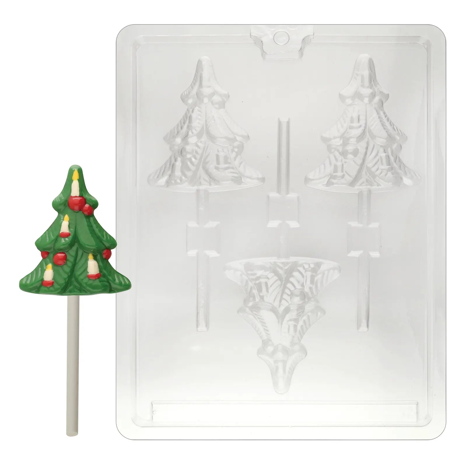 Christmas Tree Lollipop Chocolate Candy Mould