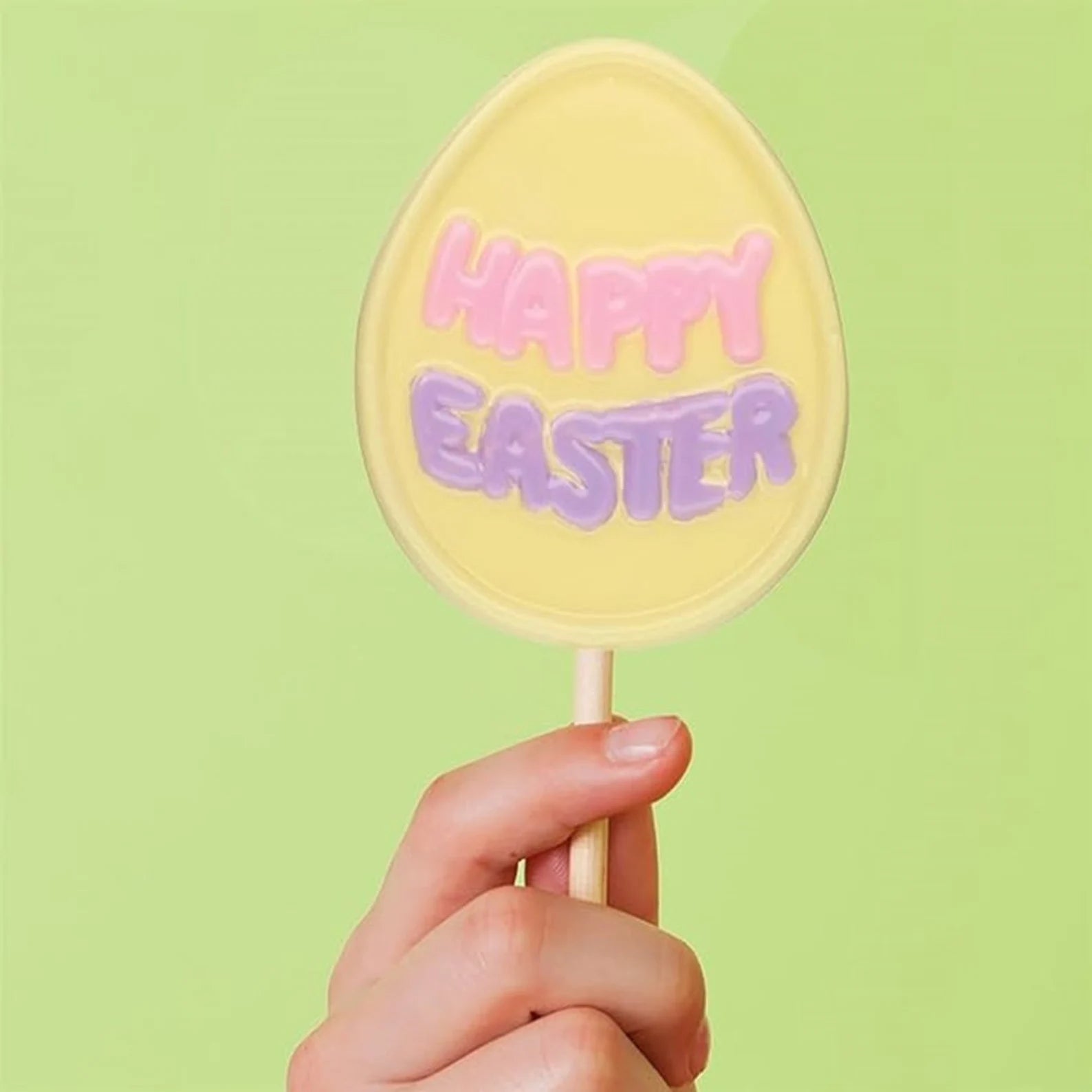 Happy Easter Lollipop Chocolate Candy Mould