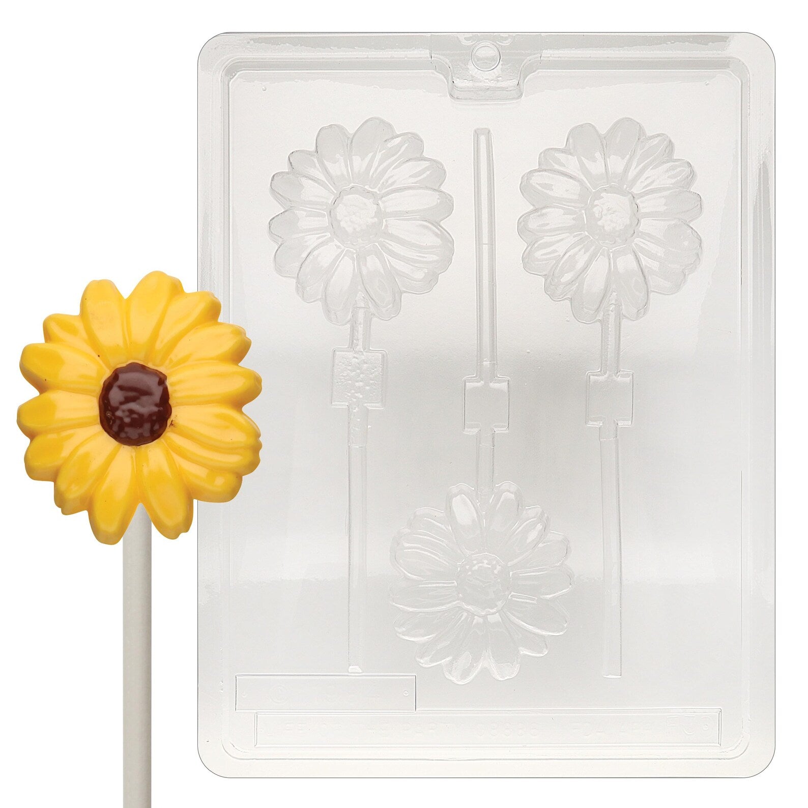Long Stem Daisy Flower Lollipop Chocolate mould