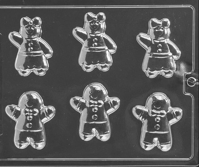 Gingerbread Boy & Girl Chocolate Mould