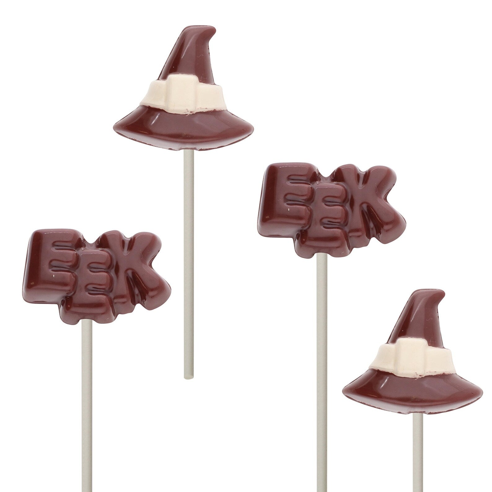 Halloween Hat & Eek Halloween Lollipop Chocolate Candy Mould
