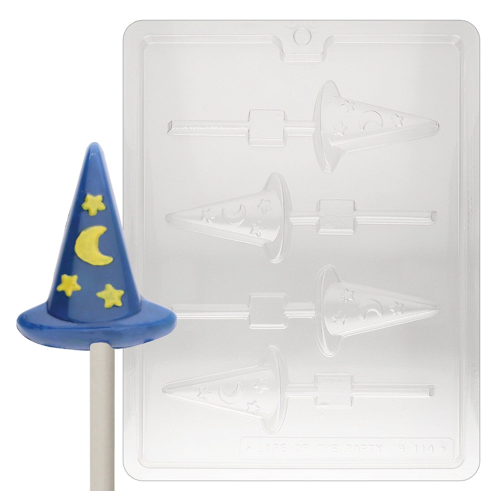 Halloween Witch's Hat Lollipop Chocolate Candy Mould