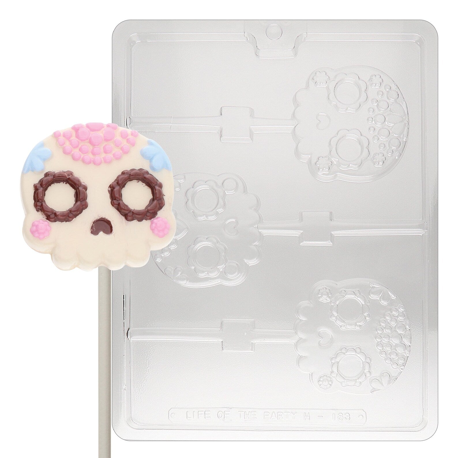 DAY OF THE DEAD SKULL LOLLIES CHOCOLATE MOULD