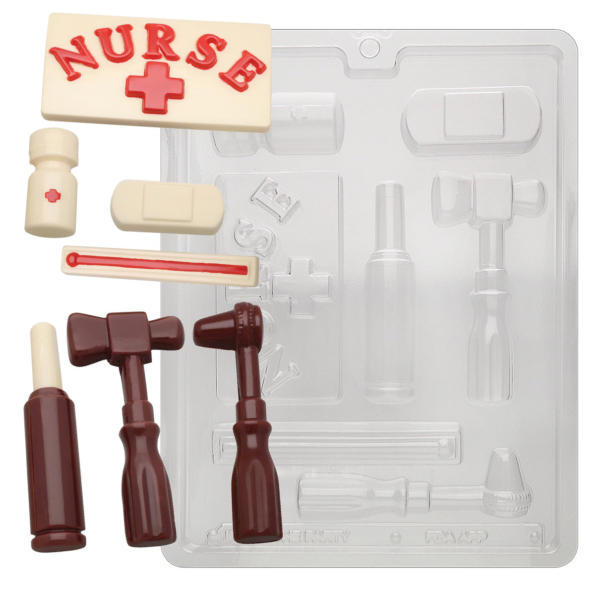 Nurse Kit Chocolate Candy, Plaster or Soap Mould