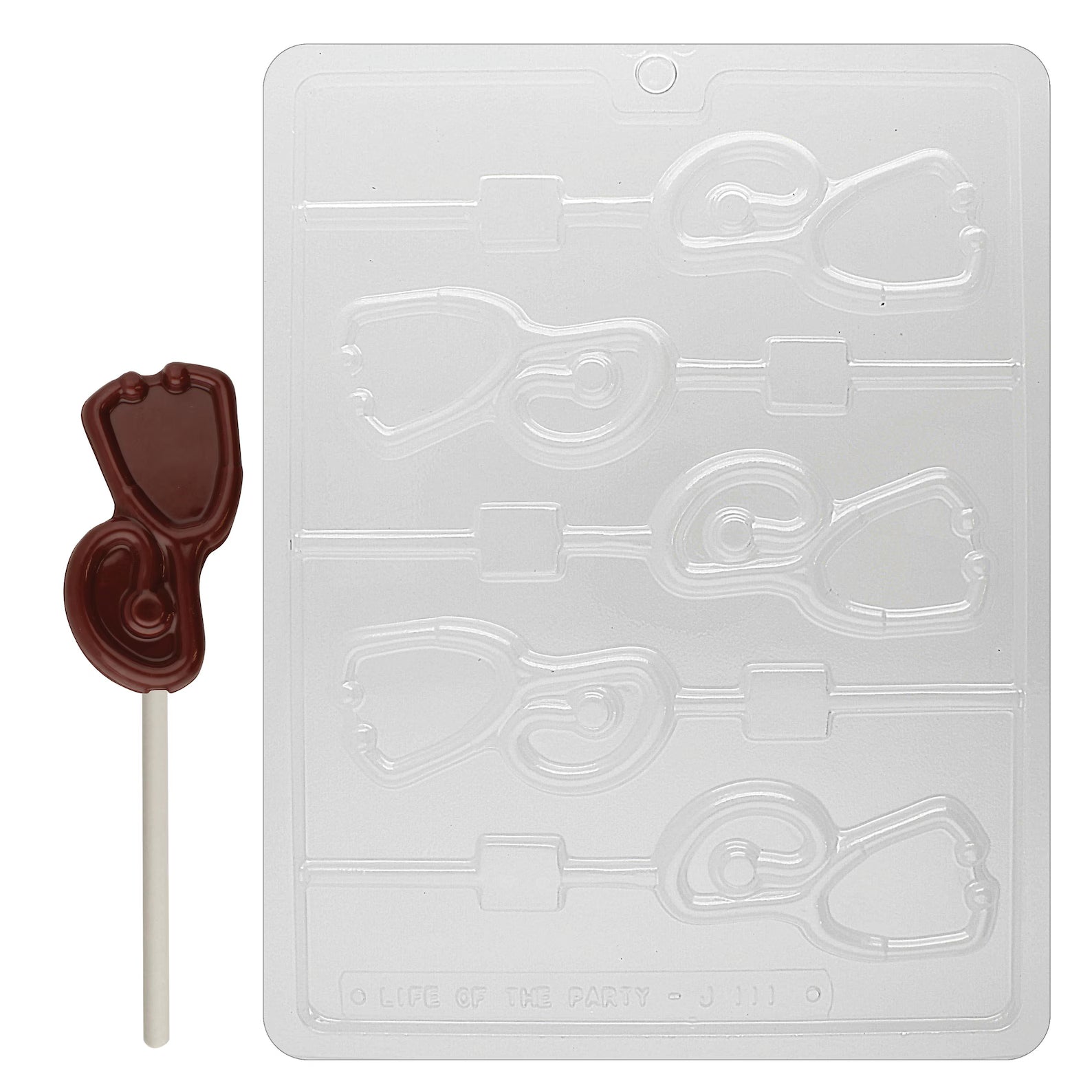 Stethoscope Lollipop Chocolate Candy Mould