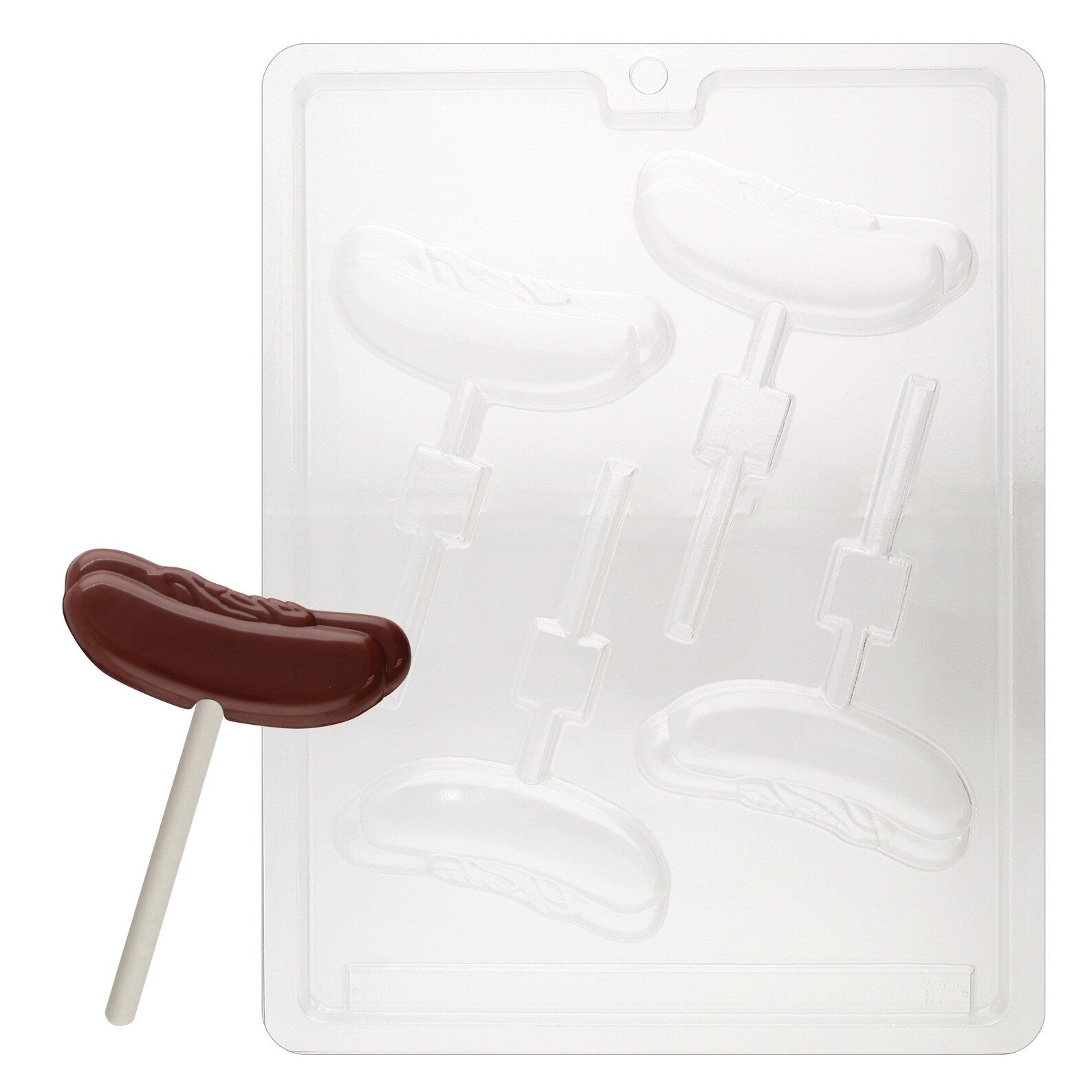 Hot Dog Lollipop Sucker Chocolate Candy Mould