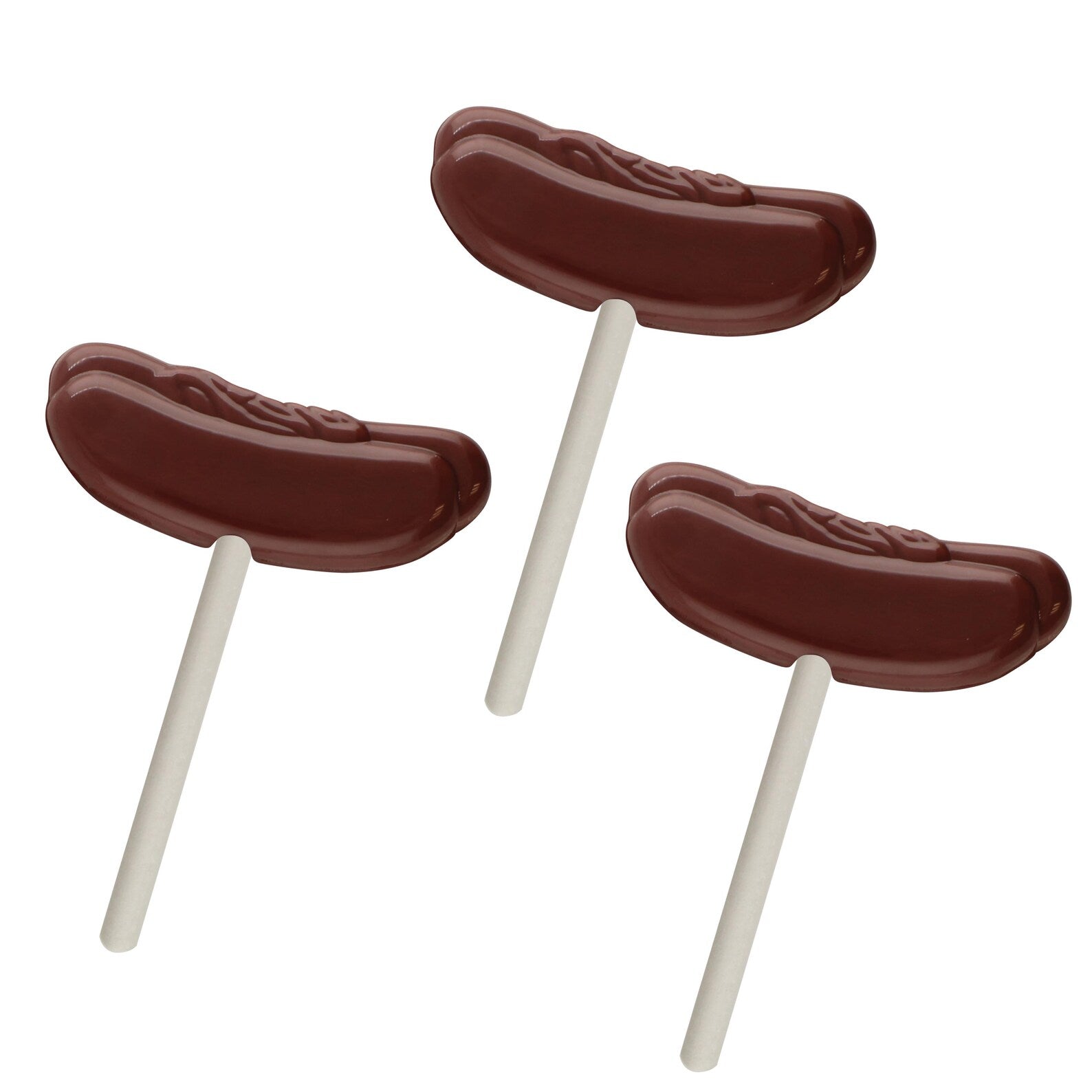 Hot Dog Lollipop Sucker Chocolate Candy Mould