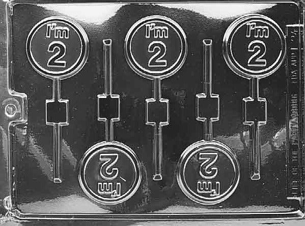 I AM 2 LOLLY CHOCOLATE MOULD