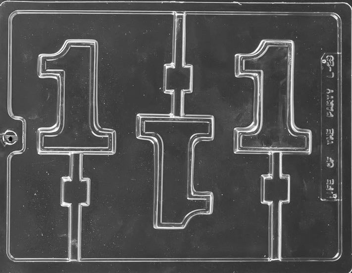 NUMBER LOLLY CHOCOLATE MOULD