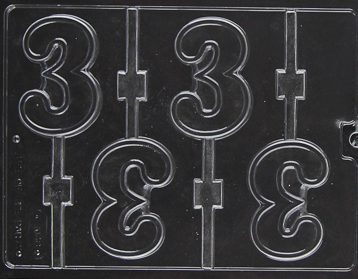 3 LOLLY CHOCOLATE MOULD