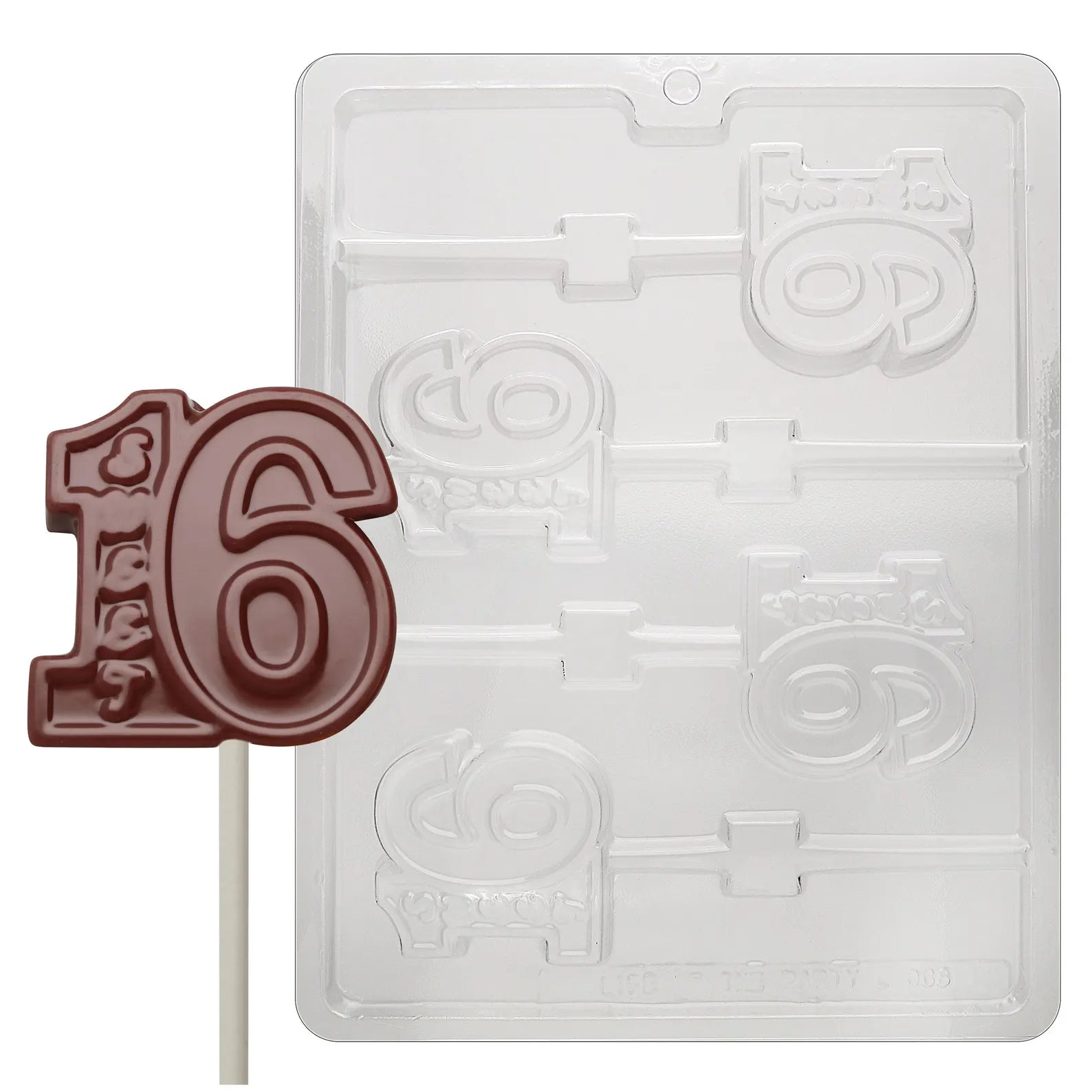 SWEET 16 IN NUMBER CHOCOLATE MOULD