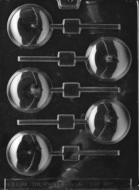 ROUND DOME PLAIN CHOCOLATE LOLLY