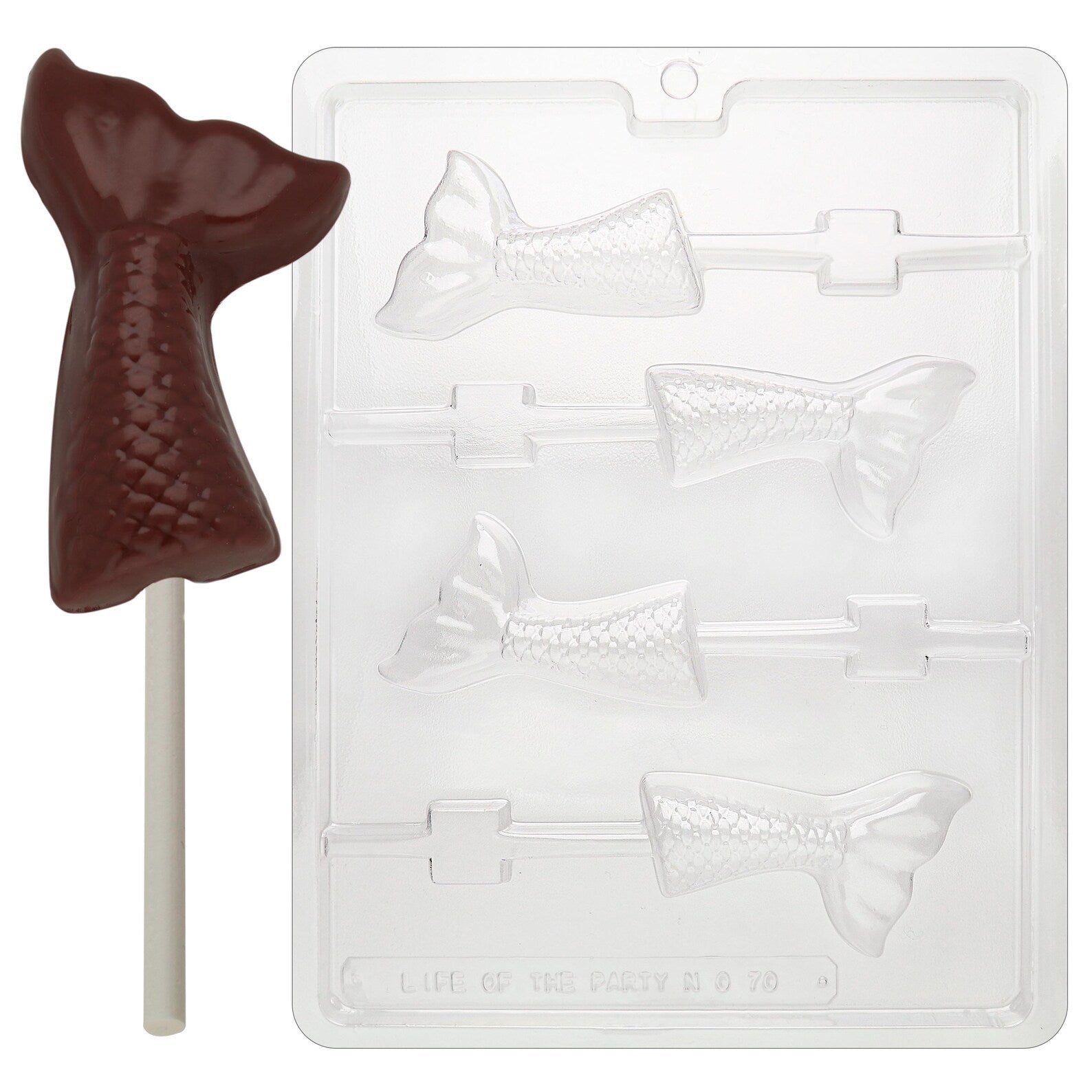 MERMAID TAIL LOLLY CHOCOLATE MOULD