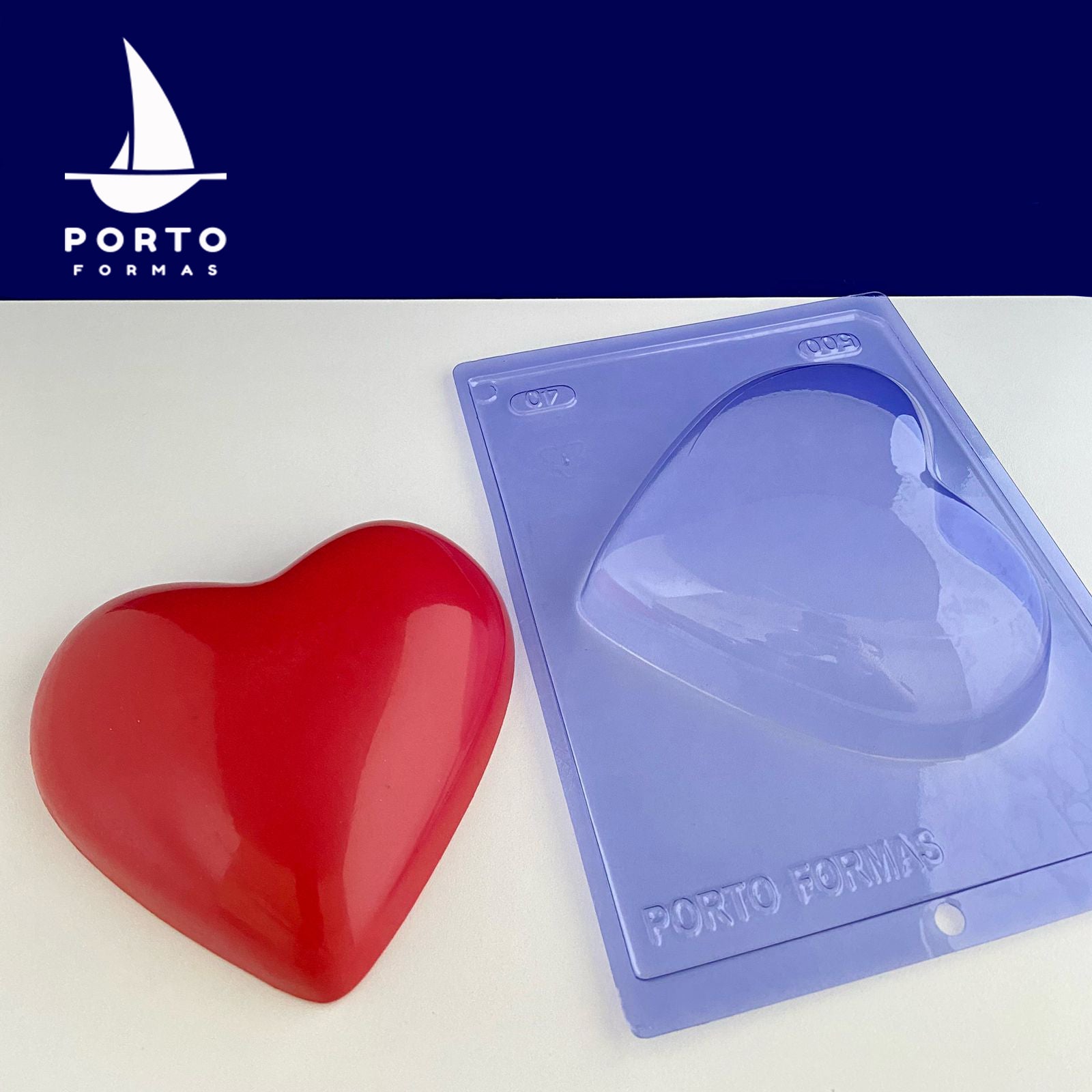Smooth Large Heart 500g Chocolate Mould