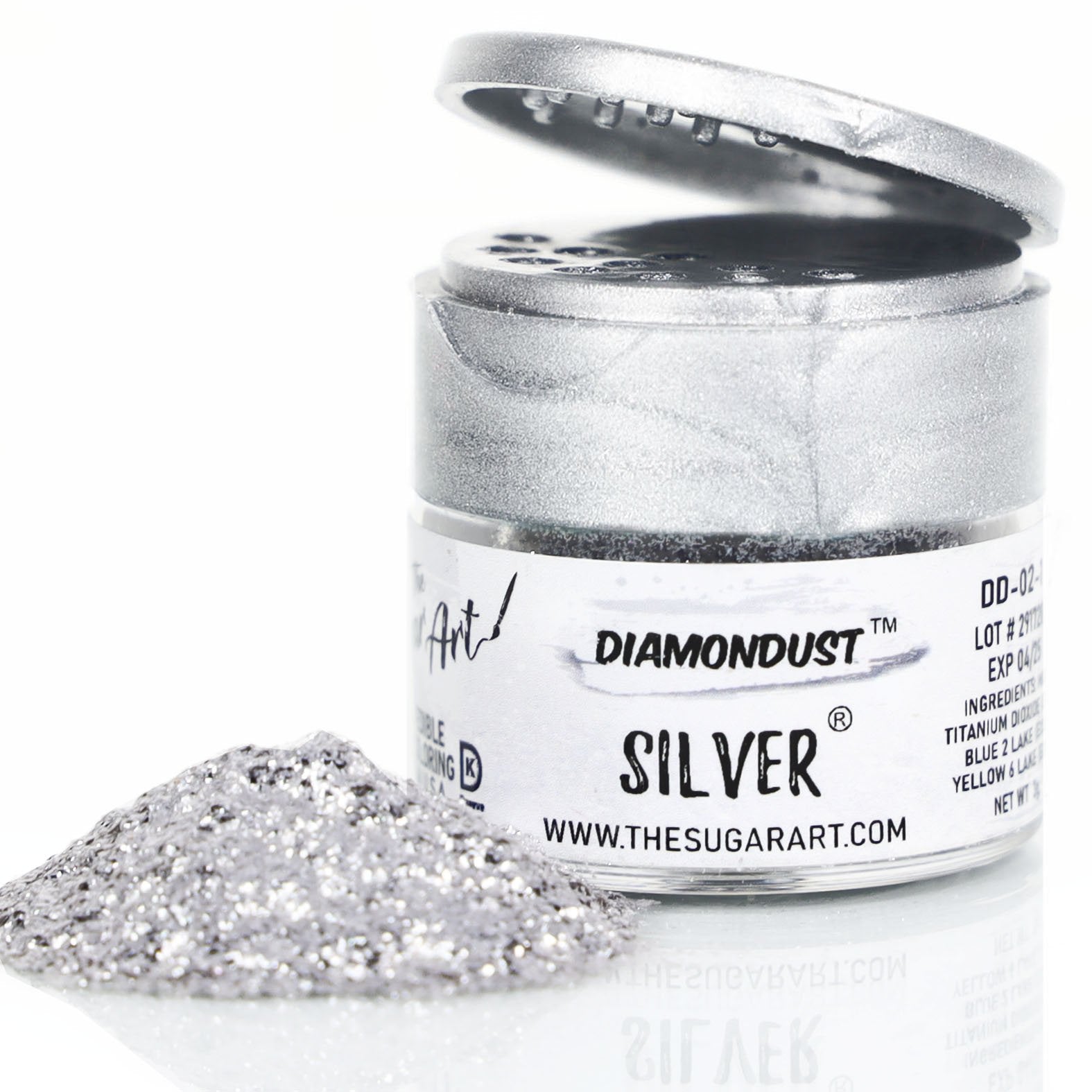 Silver Edible Glitter
