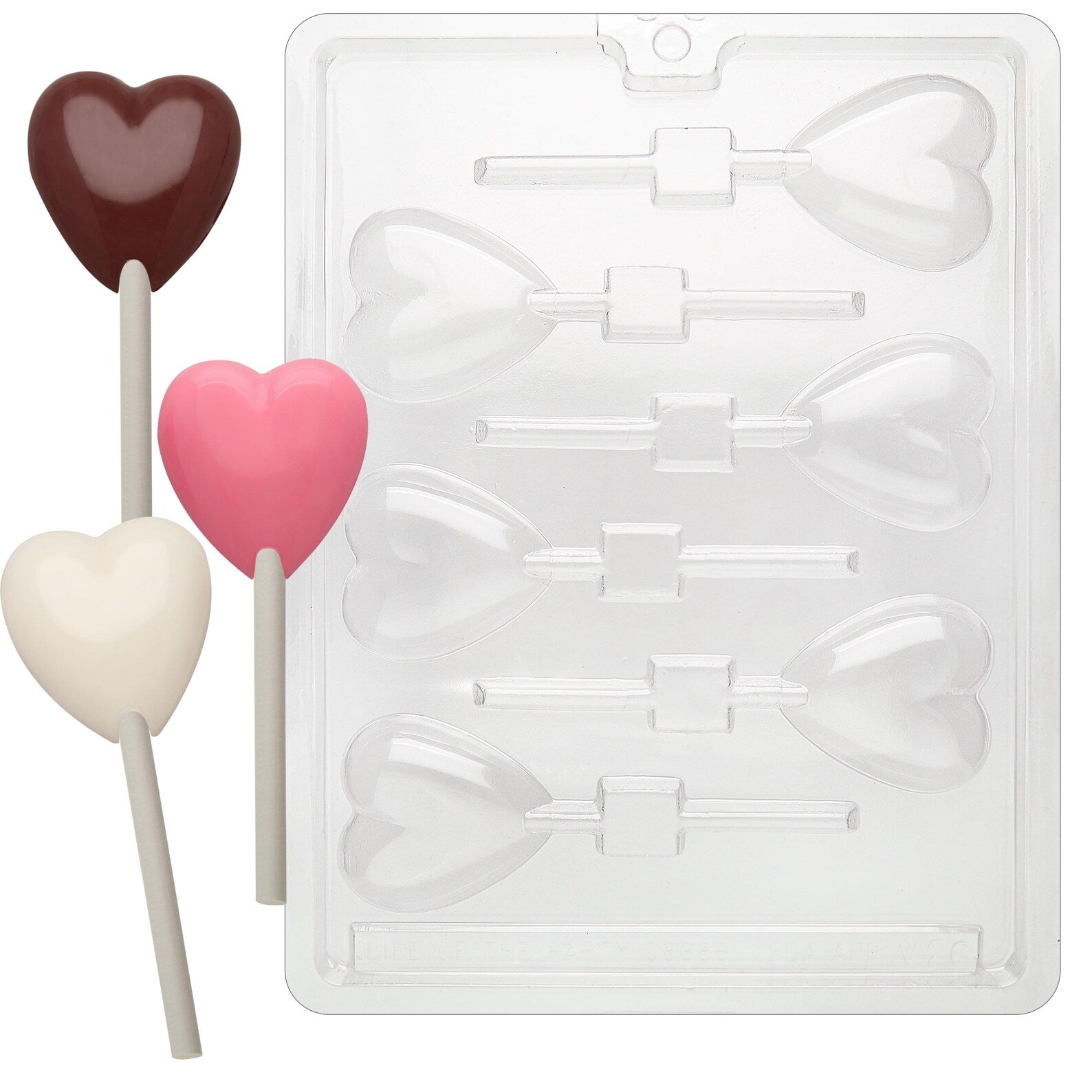 HEART LOLLY CHOCOLATE MOULD
