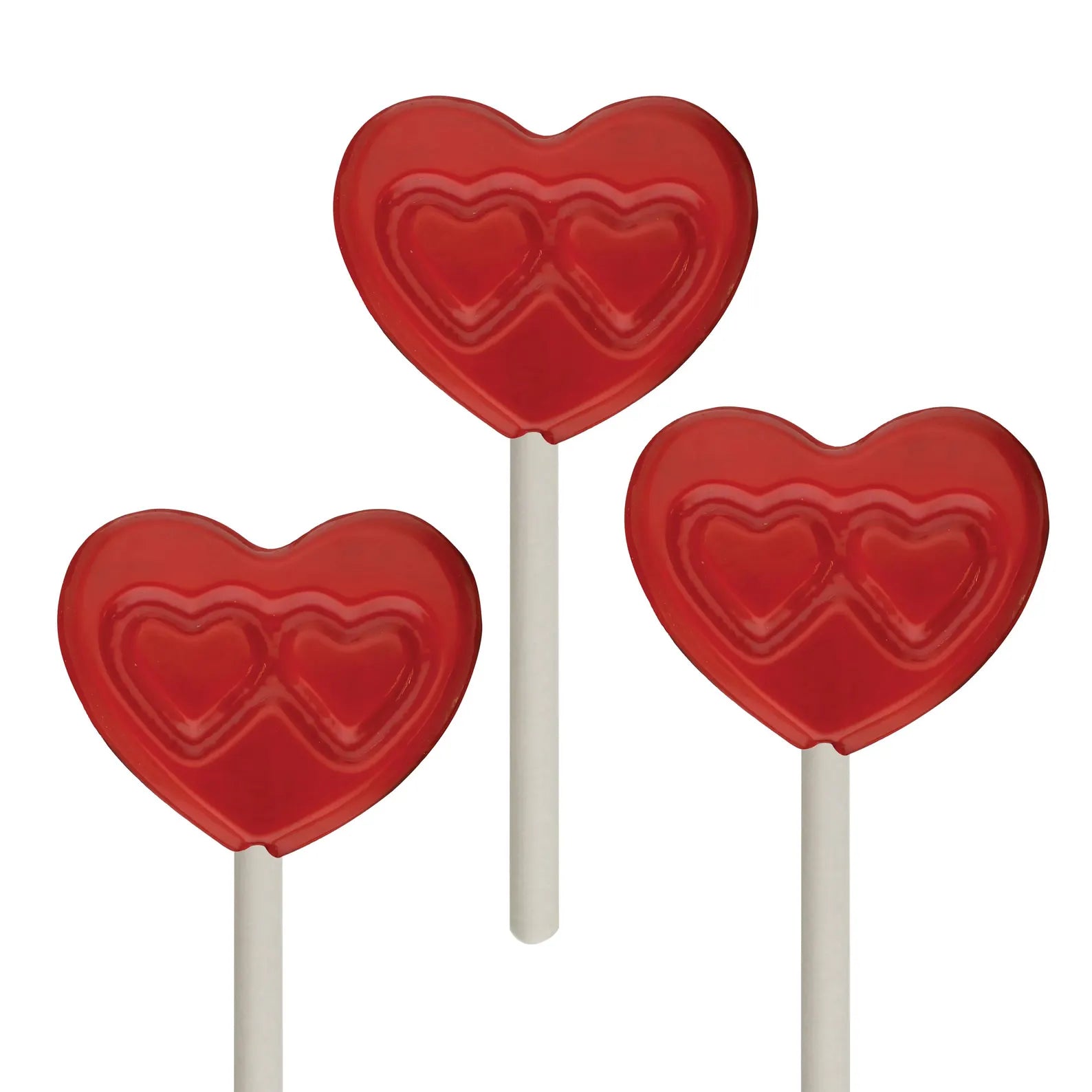 DOUBLE HEART LOLLY CHOCOLATE MOULD