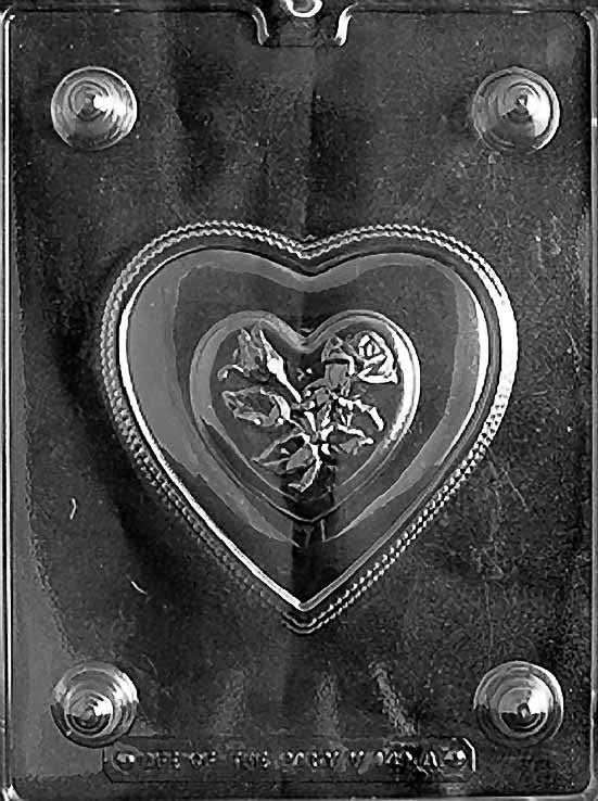 PRETTY HEART POUR BOX CHOCOLATE MOULD