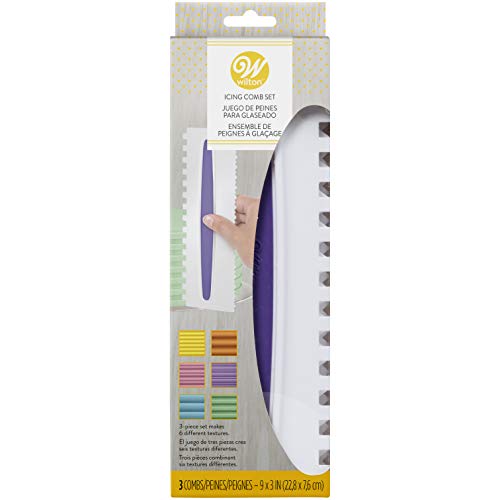 WILTON ICING COMB SET - 3 PIECES