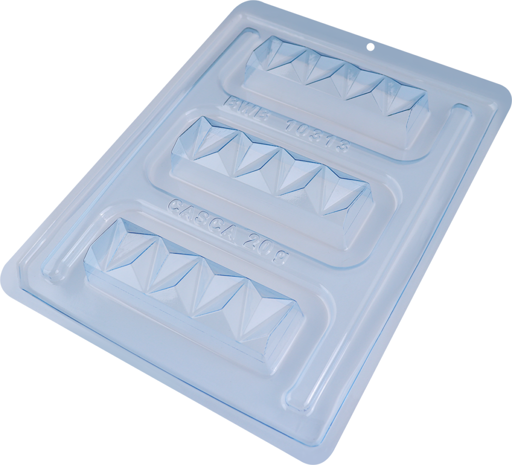 GEOMETRIC TRIANGLE BAR CHOCOLATE MOULD