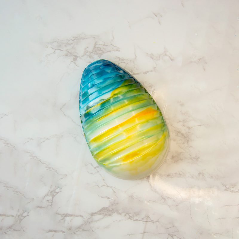 EASTER Egg with Crease Detailing Chocolate Mould